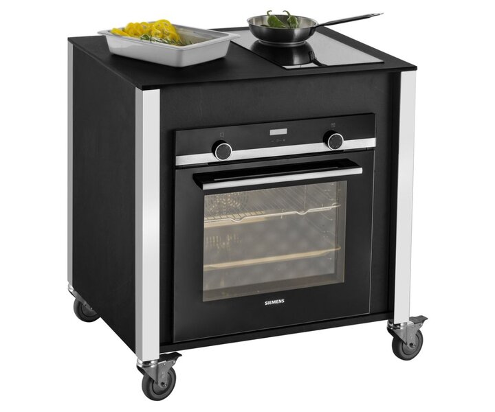 M&T Trolley with induction hob and  Siemens oven