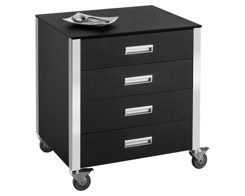 M & T  Serving trolley " Guéridon " with 4 drawers