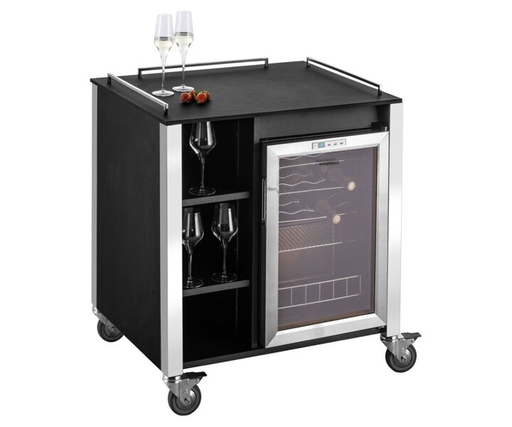 M&T Serving trolley  with built-in wine cellar 62 liter