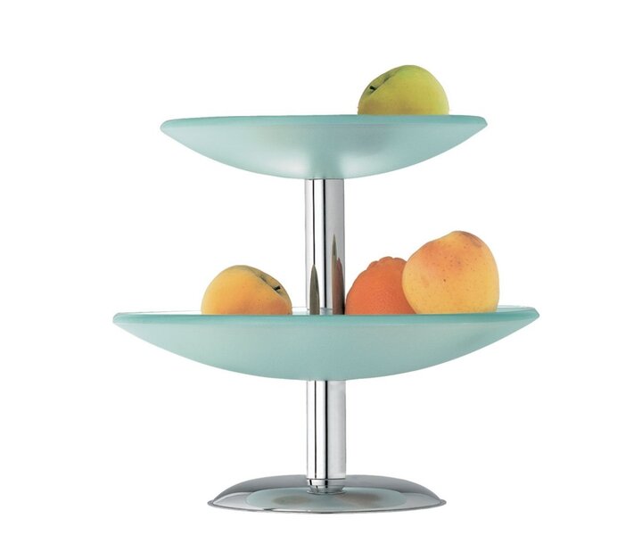 M&T Fruit stand with with 2 frosted glass shelves