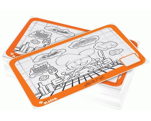 M&T Colouring placemats 40 x 30 cm ( set of 200 placemats )