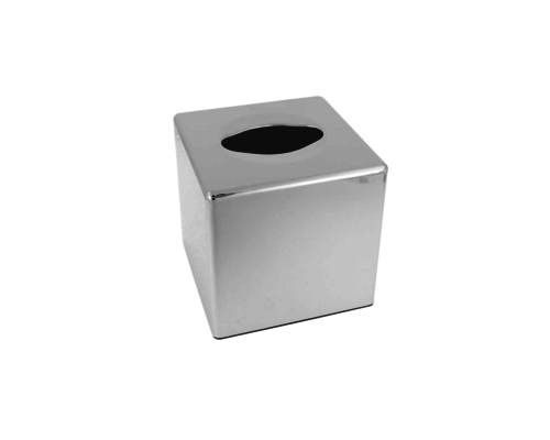 M&T Holder for facial tissues cube chromed ABS