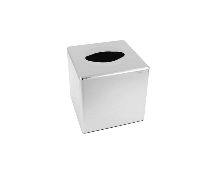 M&T Holder for facial tissues cube chromed ABS
