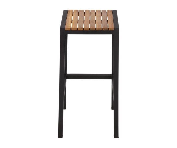 M&T Bartafel vierkant 60 x 60 cm  zwart metaal. Hoogte : 100 cm  " Le Zoute "