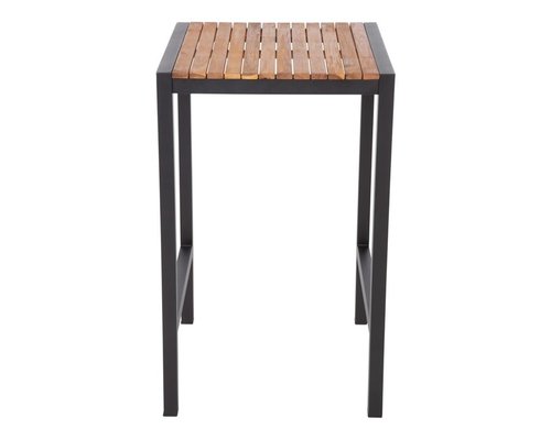 M & T  Table mange debout - réception 60 x 60 cm  métal noir modèle haut :  100 cm " Le Zoute "