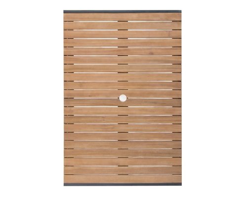 M&T Table rectangulaire 120 x 80 x h 74 cm  cadre en métal noir  " Le Zoute "