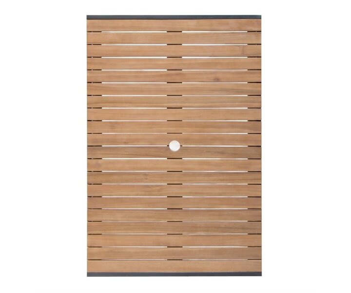 M&T Tafel rechthoekig 120 x 80 x h 74 cm zwart metalen frame " Le Zoute "