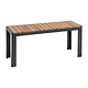 M&T Stoel zwart metalen frame " Le Zoute "