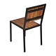 M&T Stoel zwart metalen frame " Le Zoute "