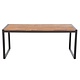 M&T Table rectangulaire 180 x 90 x h 74 cm  cadre en métal noir  " Le Zoute "