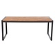 M & T  Table rectangular 180 x 90 x h 74 cm  black metal frame  " Le Zoute "