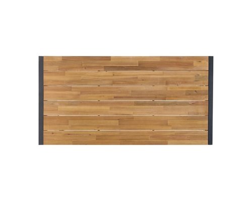 M&T Table rectangulaire 180 x 90 x h 74 cm  cadre en métal noir  " Le Zoute "