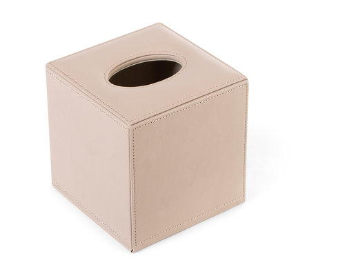 M & T  Tissue box cube houder luxe afwerking  " The sand collection "