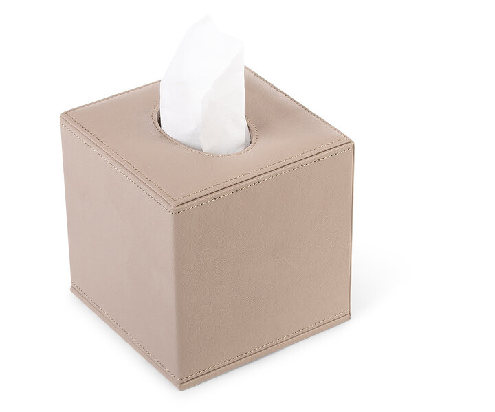 M&T Tissue box holder de luxe finish " The sand collection "