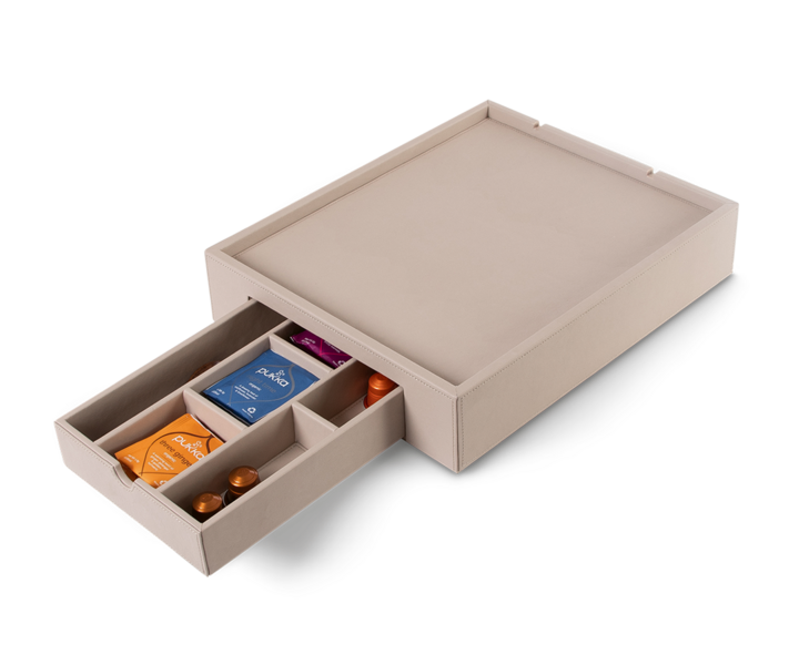 M&T Plateau de courtoisie finition de luxe  " Collection sable "