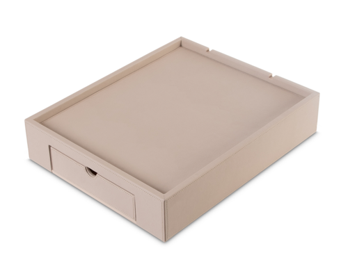 M & T  Welcome tray with drawer de luxe finish " The sand collection "