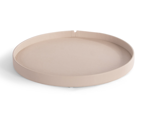 M & T  Tray round Ø 38 cm de luxe finish " The sand collection "