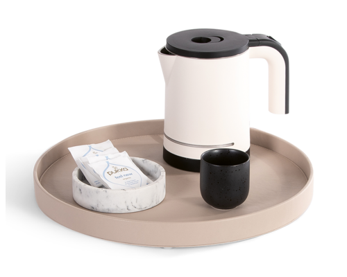 M&T Tray round Ø 38 cm de luxe finish " The sand collection "