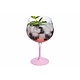 M & T  Verre ballon  à gin  à pied rose " Ibiza " ballon XL 70 cl