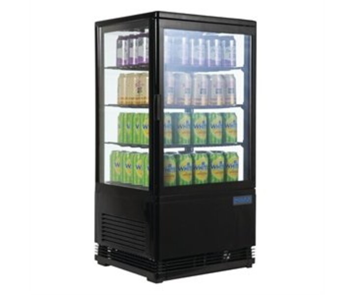 POLAR  Vitrine réfrigérée 68 litres noir