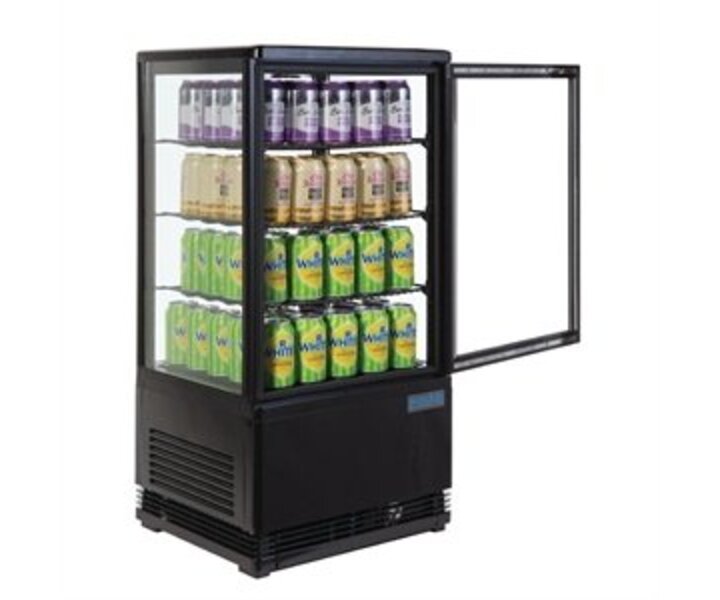 POLAR  Chilled dispay cabinet 68 liter black