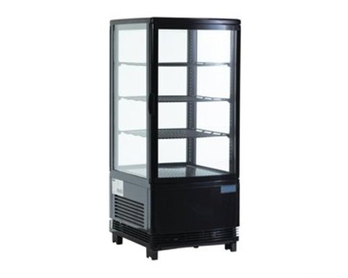 POLAR  Vitrine réfrigérée 68 litres noir