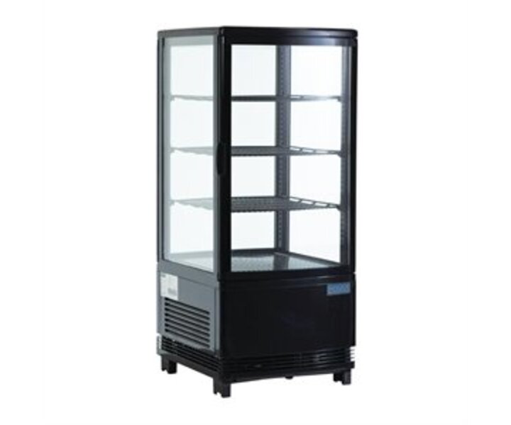 POLAR  Gekoelde vitrine 68 liter zwart