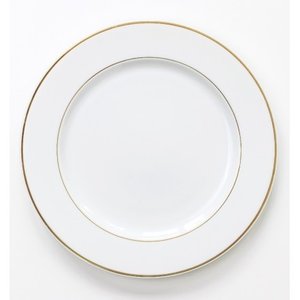 M & T  Assiette plate 20,5 cm CHAMPS-ELYSEES FILETS DORES