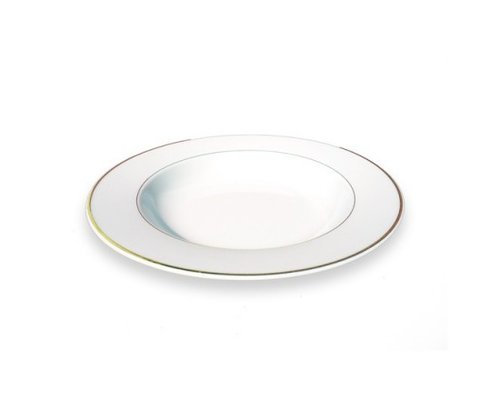 M & T  Assiette creuse 22,5 cm CHAMPS-ELYSEES FILETS DORES