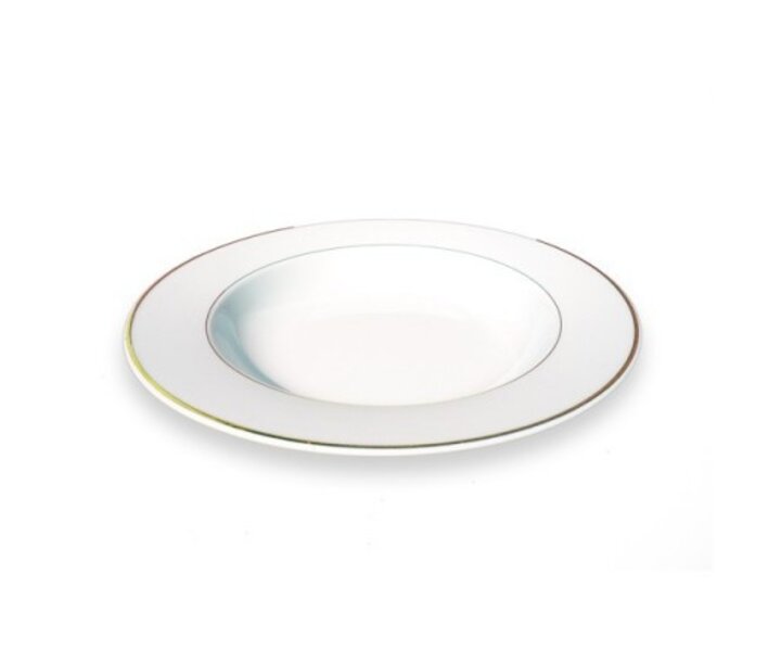 M&T Assiette creuse 22,5 cm CHAMPS-ELYSEES FILETS DORES