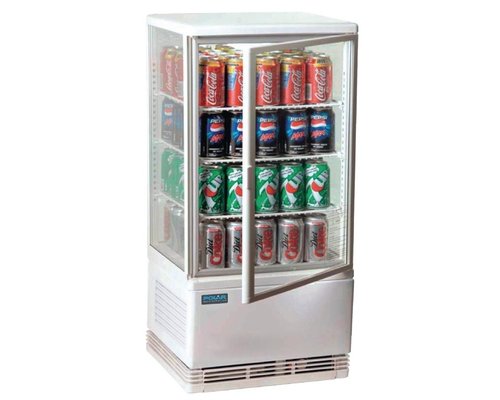 POLAR  Chilled dispay cabinet 68 liter white finish