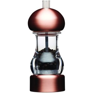 M & T  Pepper mill 15 cm with trendy copper-effect finish
