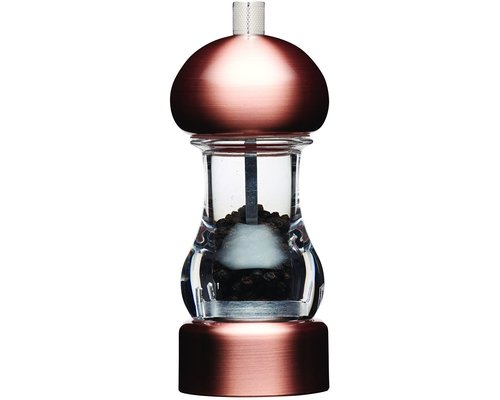 M & T  Pepper mill 15 cm with trendy copper-effect finish