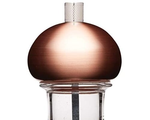 M & T  Pepper mill 15 cm with trendy copper-effect finish