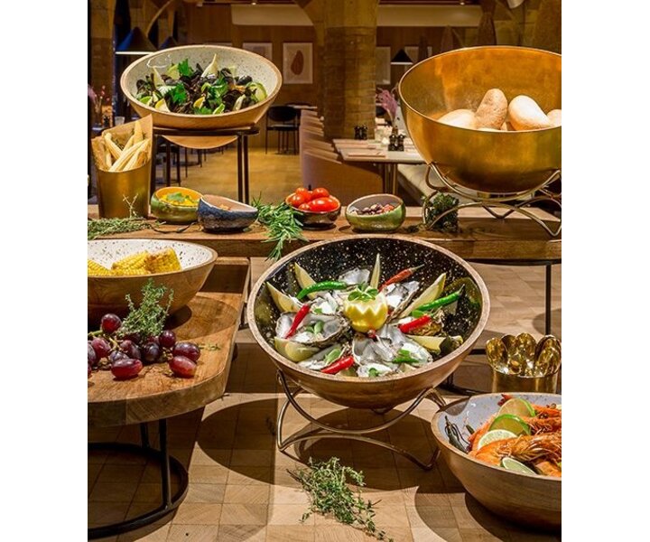 M&T Buffet bowl Ø 30 cm vintage gold stainless steel