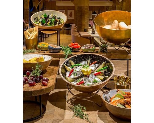 M&T Buffet bowl Ø 25 cm vintage gold roestvrijstaal