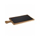 M & T  Serving board  33 x 20 x h 2 cm oiled acasia wood with natural slate insert  2 pcs set