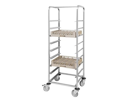 M&T Chariot à 9 casiers lave vaisselle plaque de récupération de liquides inclus