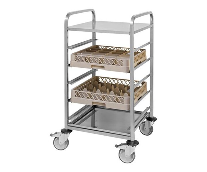 M&T Mobile rack for 5 dishwashing racks 1 drip tray included