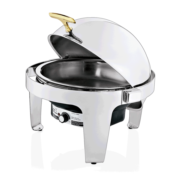 Chafing dish electric round with rolltop M&T International Hotel & Restaurant Supplies NV