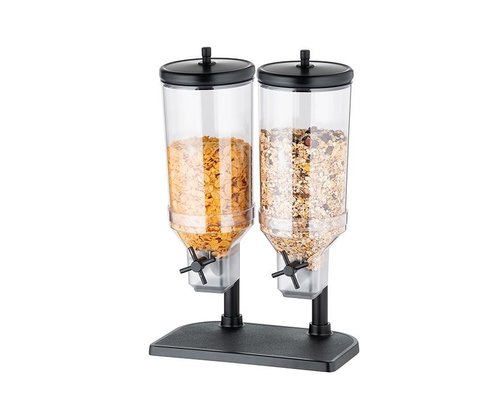 M&T Cereal dispenser 2 x 4,5 liter  " Black line "