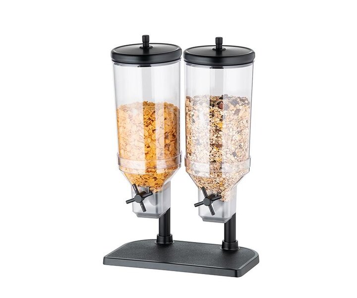 M&T Ontbijtgranen dispenser 2 x 4,5 liter  Black line