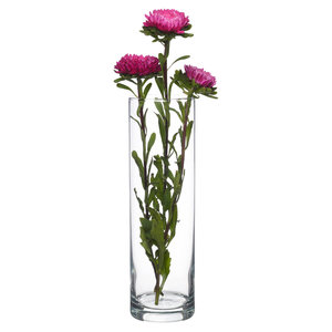 M & T  Flower vase h 26,5 x Ø  11,5 cm " Flora Droit  Cylindrique "