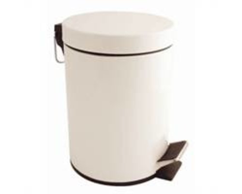 M&T Pedal bin white lacquered 5 lit