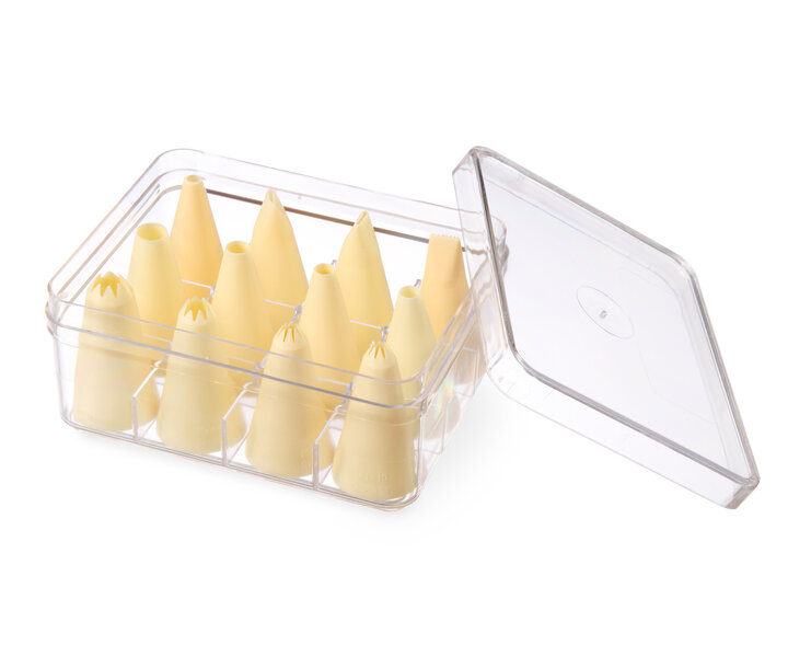 M&T Ensemble de 12 douilles à patisserie en boîte plastique
