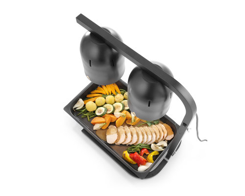 M&T Infrared food warming bridge black aluminium