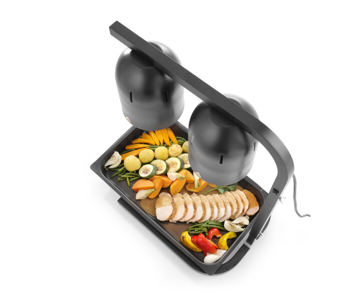 M&T Infrared food warming bridge black aluminium