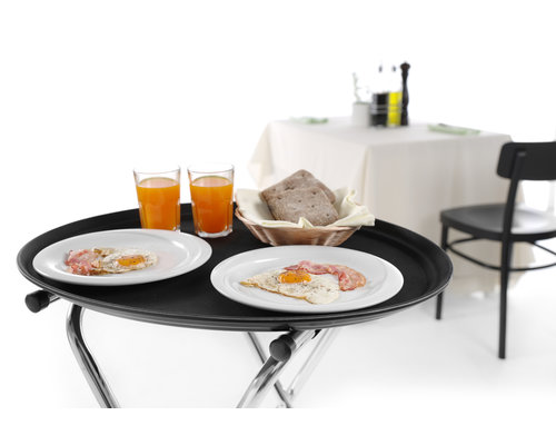 M & T  Tray XXL 73,6 x 60 cm black non slip s/s stand inluded