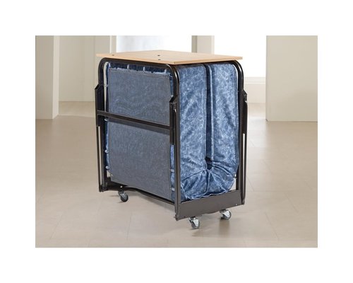 JAY-BE  Folding Bed with Water Resistant Mattress Single in Black Colour