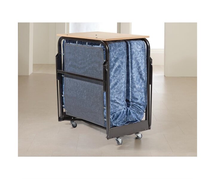 JAY-BE  EENPERSOONS OPKLAPBED MET WATERBESTENDIGE MATRAS ZWART